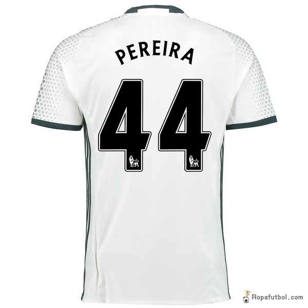 Camiseta Manchester United Replica Tercera Ropa Pereira 2016/17 Blanco